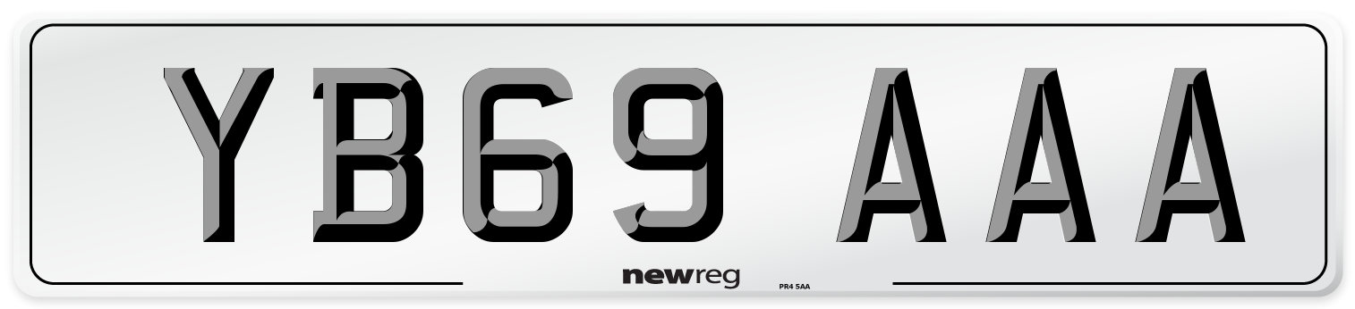YB69 AAA Number Plate from New Reg